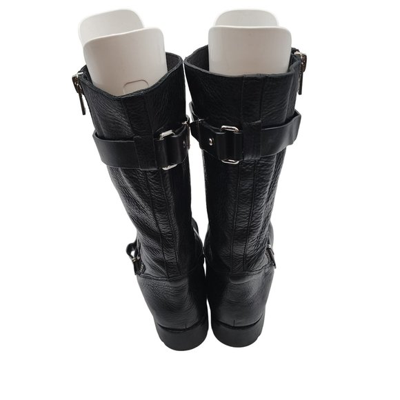 Coach Vanessa Leather Boots Moto Steampunk Goth Womens size 11B - Picture 4 of 7